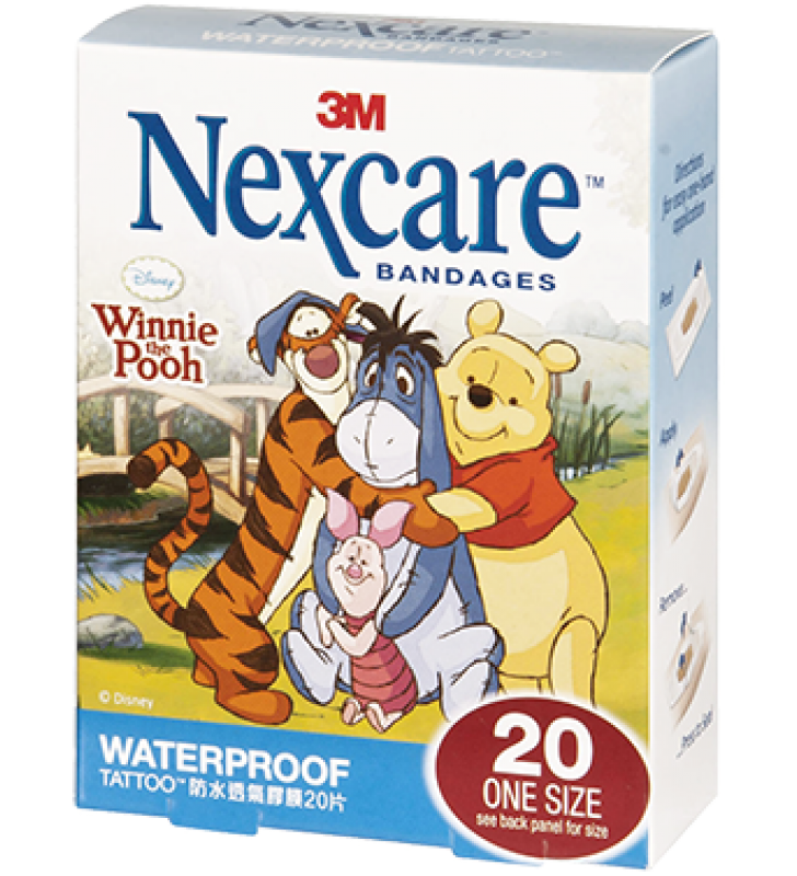 3M Nexcare™ Winnie the Pooh Waterproof Bandages (20pcs/box)