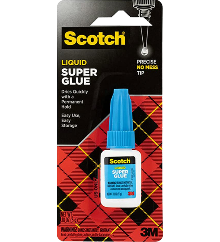 3M Scotch Super Glue Liquid, Bottle AD110