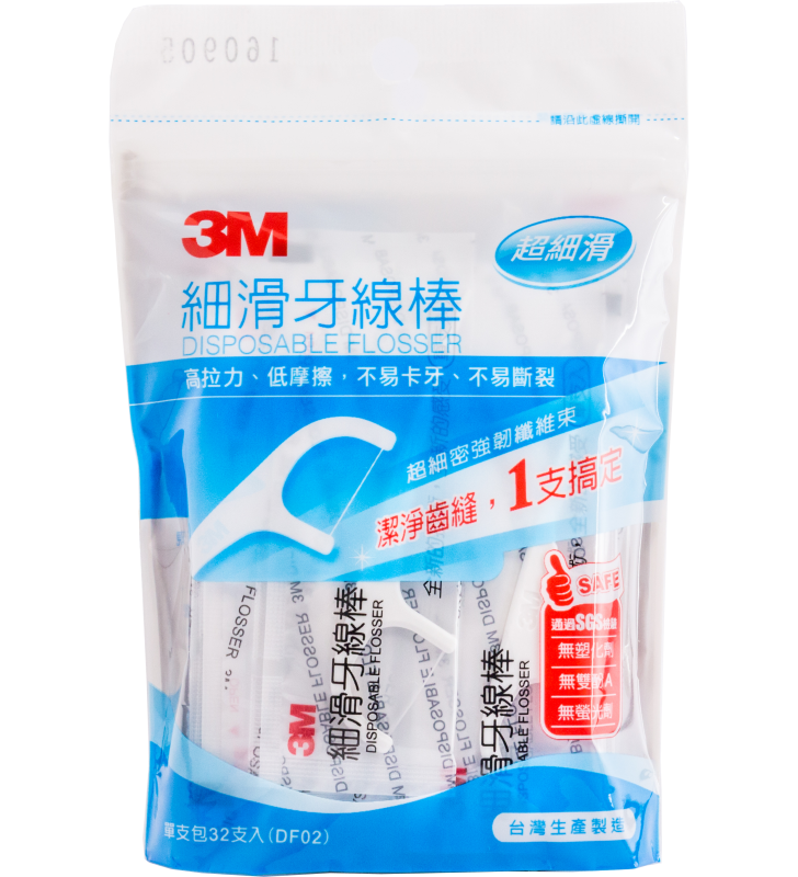 3M™ 細滑牙線棒(32支裝)