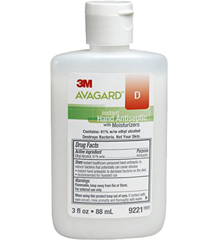 3M™ Avagard™ D Instant Hand Antiseptic with Moisturizers (61% w/w ethyl alcohol)  88ml