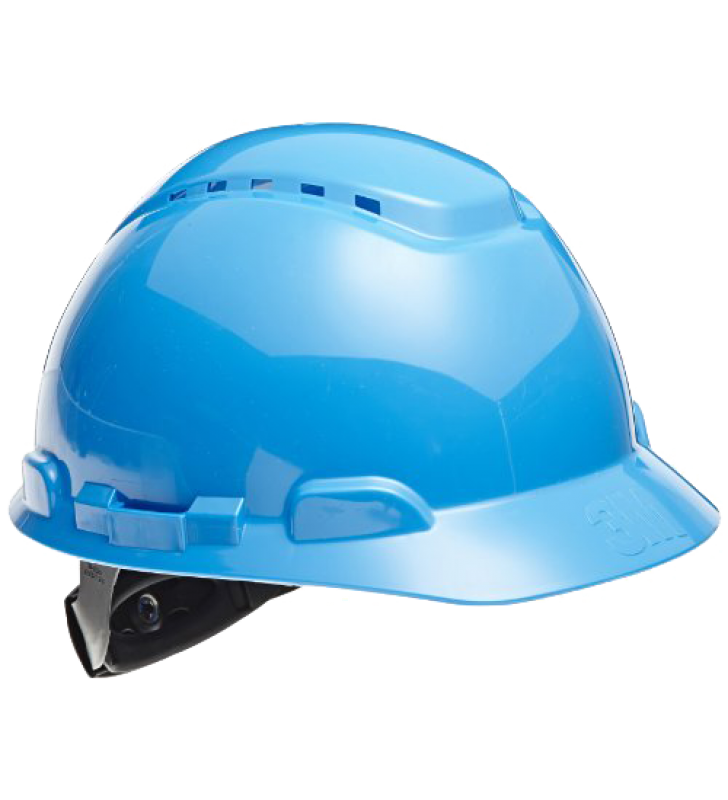 3M™ Hard Hat H-703V Vented Blue 4-Point Ratchet Suspension