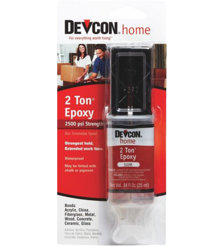Devcon 31345 2 Ton High Strength Epoxy Glue Adhesive Syringe 25ml