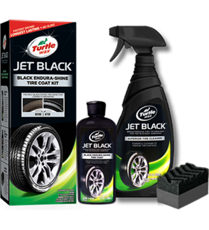 Turtle Wax Jet Black Endura-Shine Tire Coating Kit