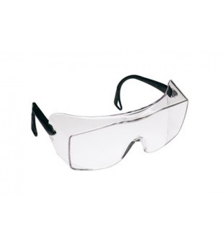 3M™ OX™ Protective Eyewear 2000, 12166 Clear Anti-Fog Lens, Black Secure Grip Temple